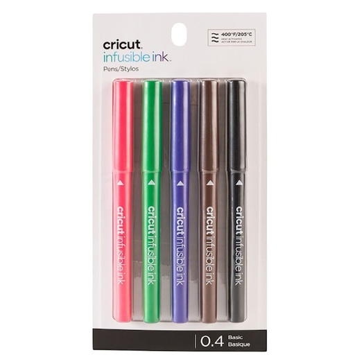 Cricut Explore Maker Infusible Ink Fine Point Pen Set 5-Pack (Basics)
