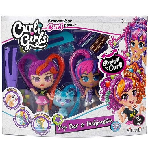 Silverlit Curligirls Doll & Pets Twin Set