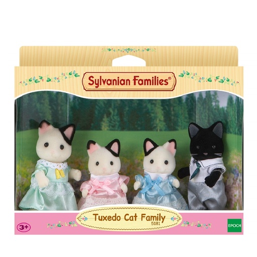Sylvanian Families Tuxedo Cat Family