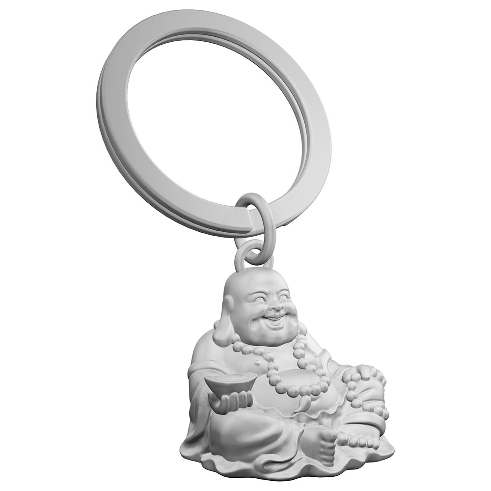 Metalmorphose - Fashion Buddha/Beads Matt Chrome Keyholder