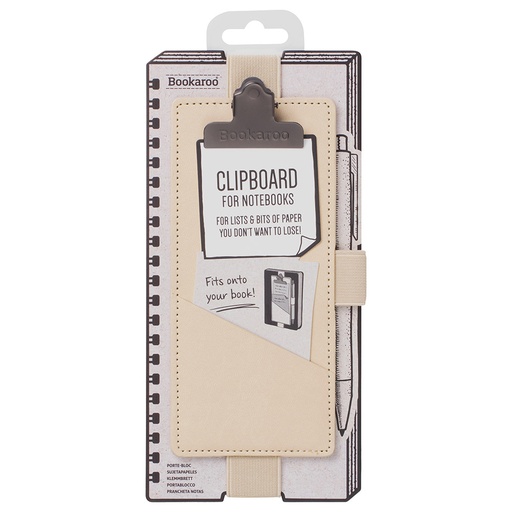 Bookaroo Notebook Clipboard - Cream
