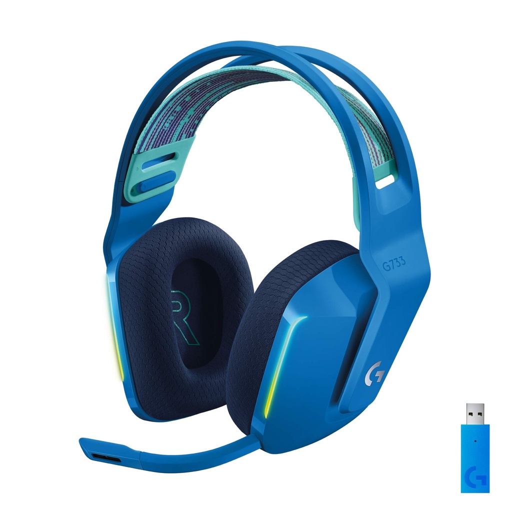 LOGITECH G733 Lightspeed Wireless RGB Blue Gaming Headset