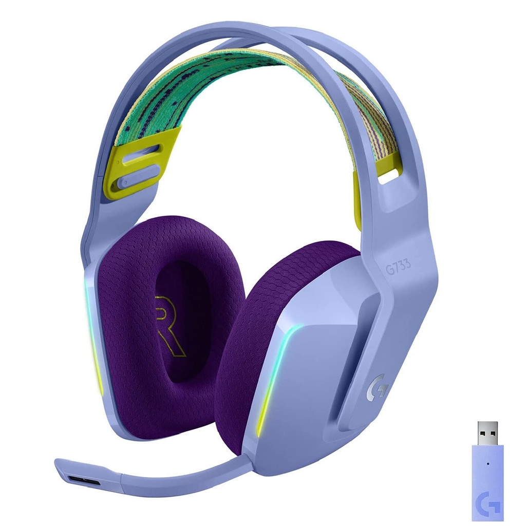 LOGITECH G733 LILAC LightSpeed Wireless RGB Gaming Headset