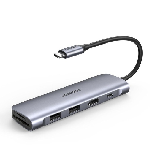 Ugreen 6 in 1 USB-C Hub Grey