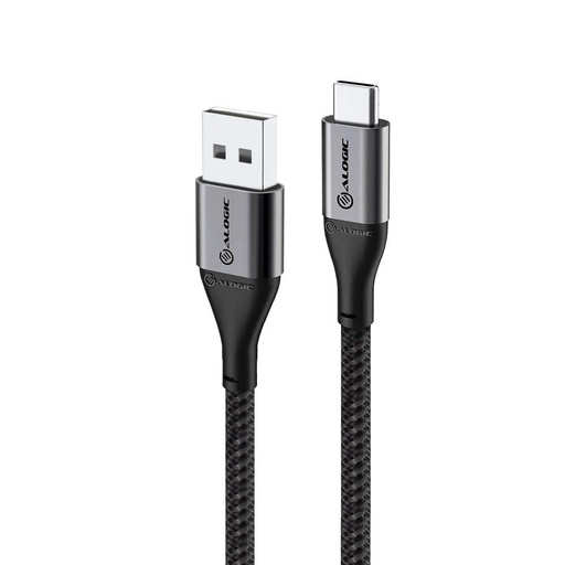 Alogic Super Ultra USB 2.0 USB-C to USB-A Cable 3A/480Mbps 1.5m Space Grey