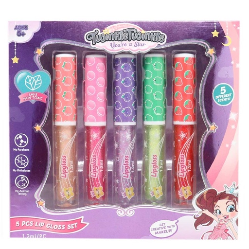 Twinkle Twinkle Lip Gloss Set 5pcs