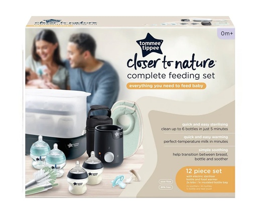 Tommee Tippee Complete Closer To Nature Feeding Kit White