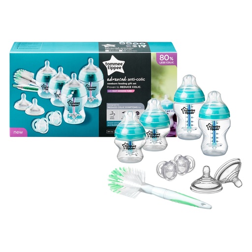 Tommee Tippee Advanced Anti-Colic Newborn Bottle Starter Kit - Blue